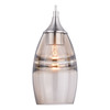Vaxcel Milano 5-in. Mini Pendant Amber Fog Glass, satin nickel finish P0276